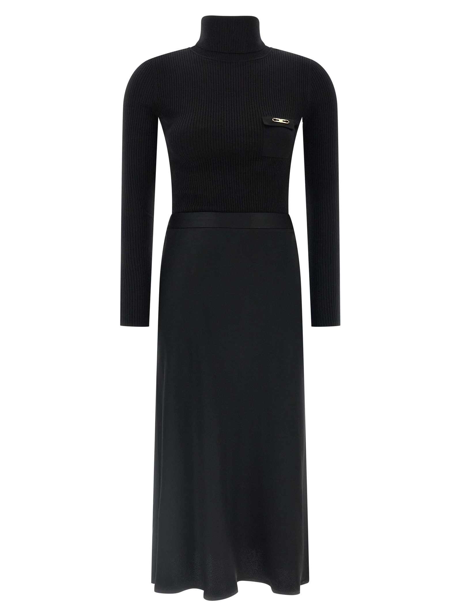 [ELISABETTA FRANCHI] Long sleeve dress FW25 AM06B56E2110