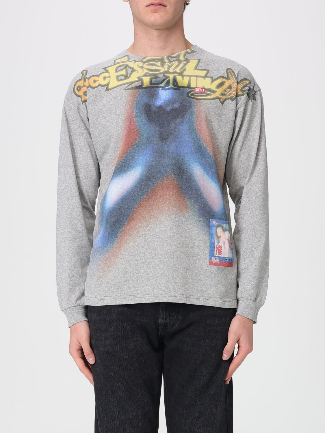 [Diesel] T-shirts Long Sleeve SS26 A204230PLAT 9CB