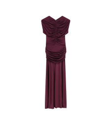 [SELF PORTRAIT] Sleeveless dress FW26 PF26098MBUBURGUNDY