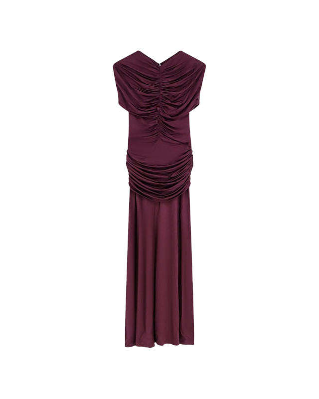 [SELF PORTRAIT] Sleeveless dress FW26 PF26098MBUBURGUNDY