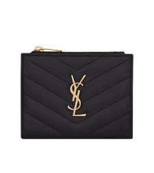 [Saint Laurent] Wallet FW26 575879BOW011000 BLACK