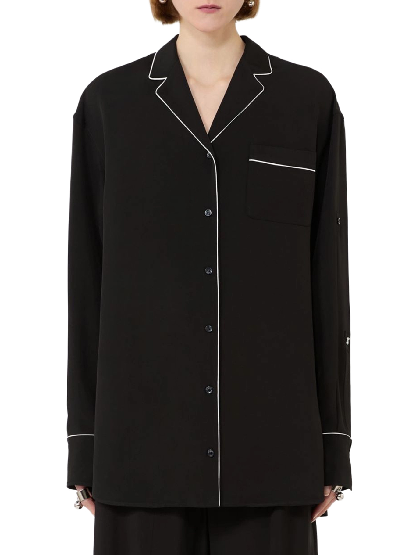 [SPORTMAX] Shirts Long Sleeve SS26 2612191022600003 BLACK