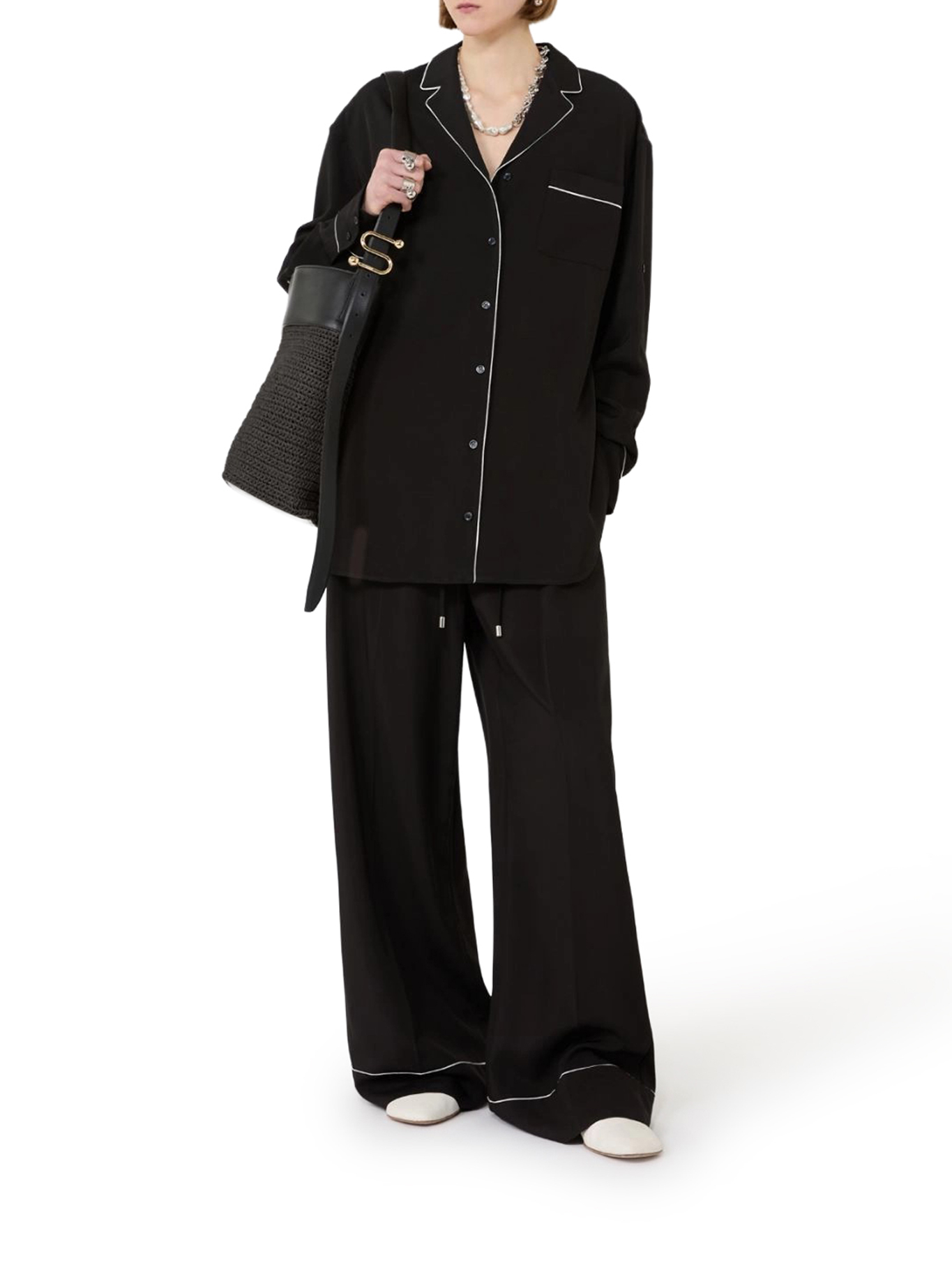 [SPORTMAX] Shirts Long Sleeve SS26 2612191022600003 BLACK