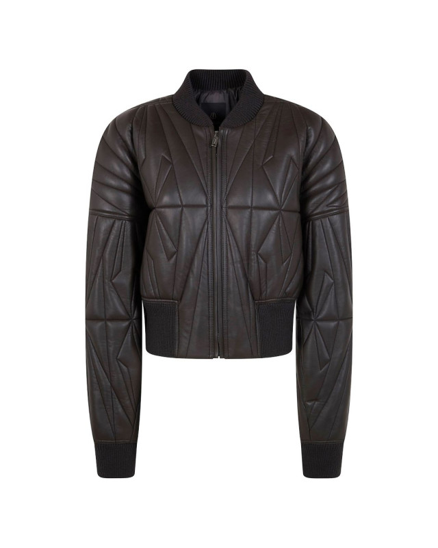[Moncler X Rick Owens] Leather Jacket SS26 MU01F1A11M8116828