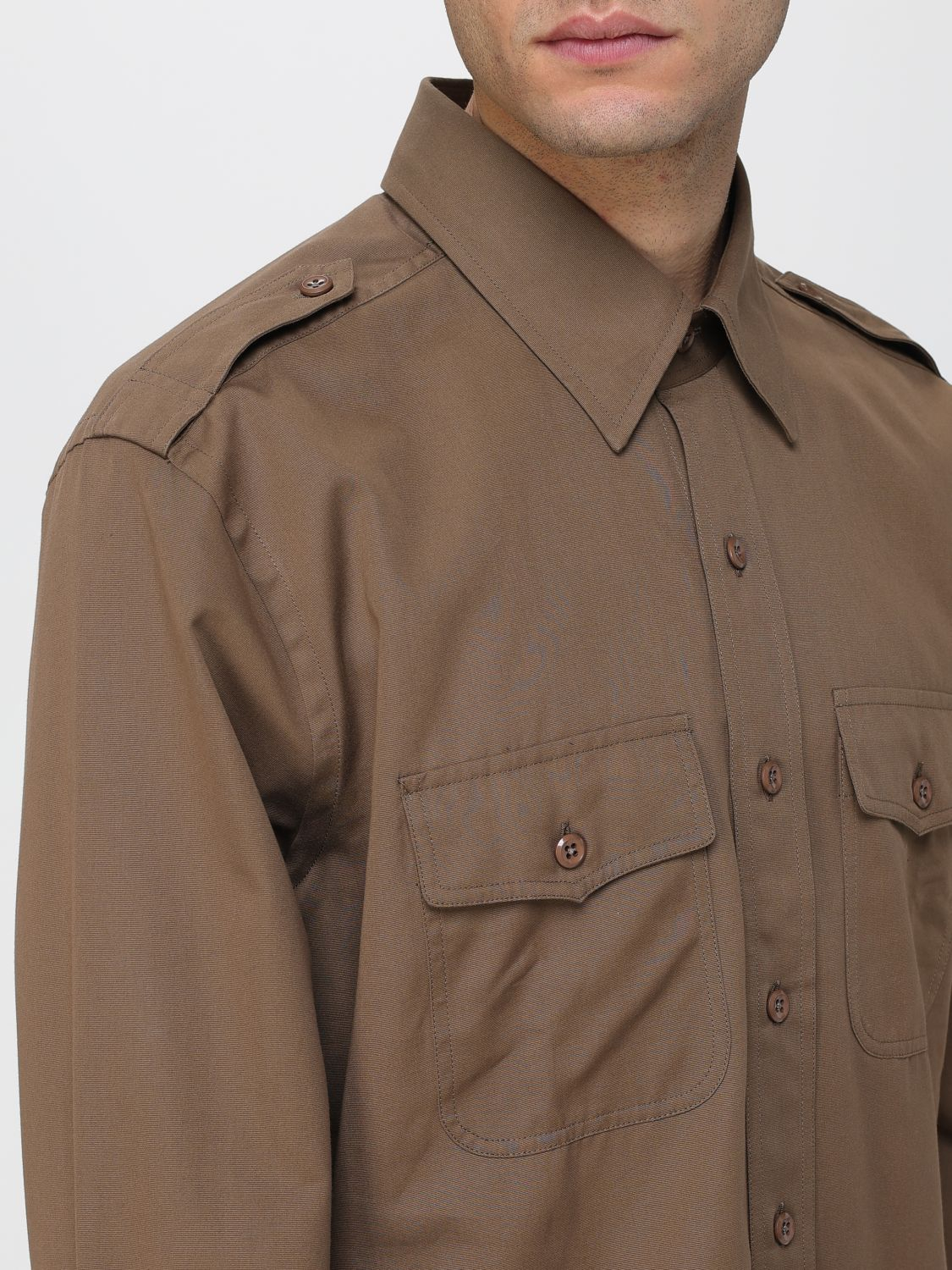 [Tom Ford] Shirts Long Sleeve FW25 HME009FMC238 FG513