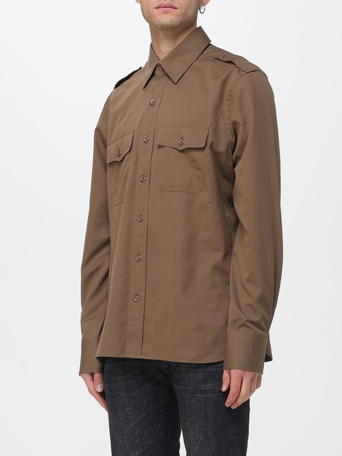 [Tom Ford] Shirts Long Sleeve FW25 HME009FMC238 FG513