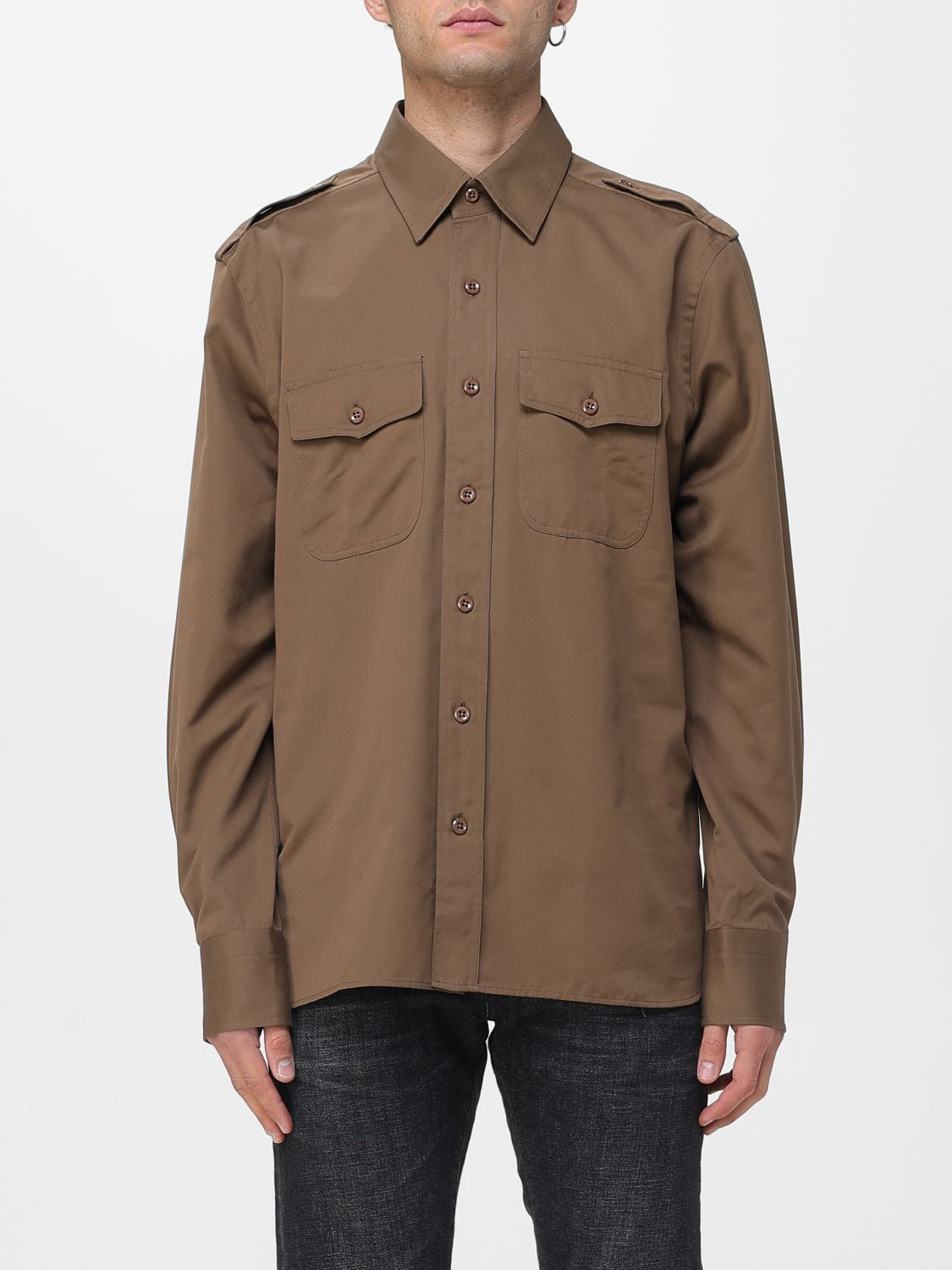 [Tom Ford] Shirts Long Sleeve FW25 HME009FMC238 FG513