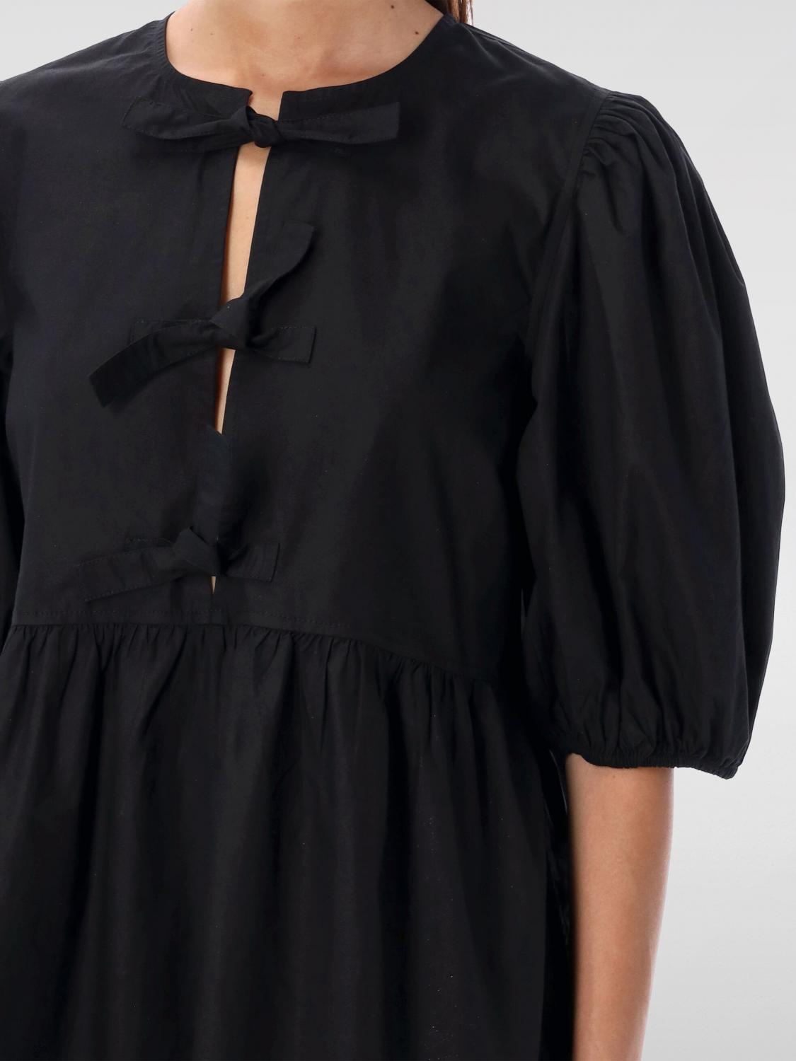 [GANNI] Short sleeve dress SS26 F90056479 099