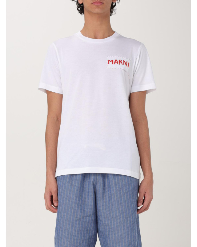 [Marni] T-shirts Short Sleeve FW25 HUMU0198X0UTC446 00W01