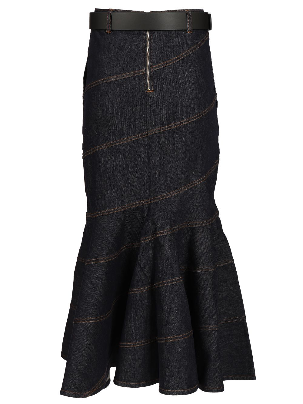 [Self-portrait] Long skirt CO PF26-810MSK-BLBLUE