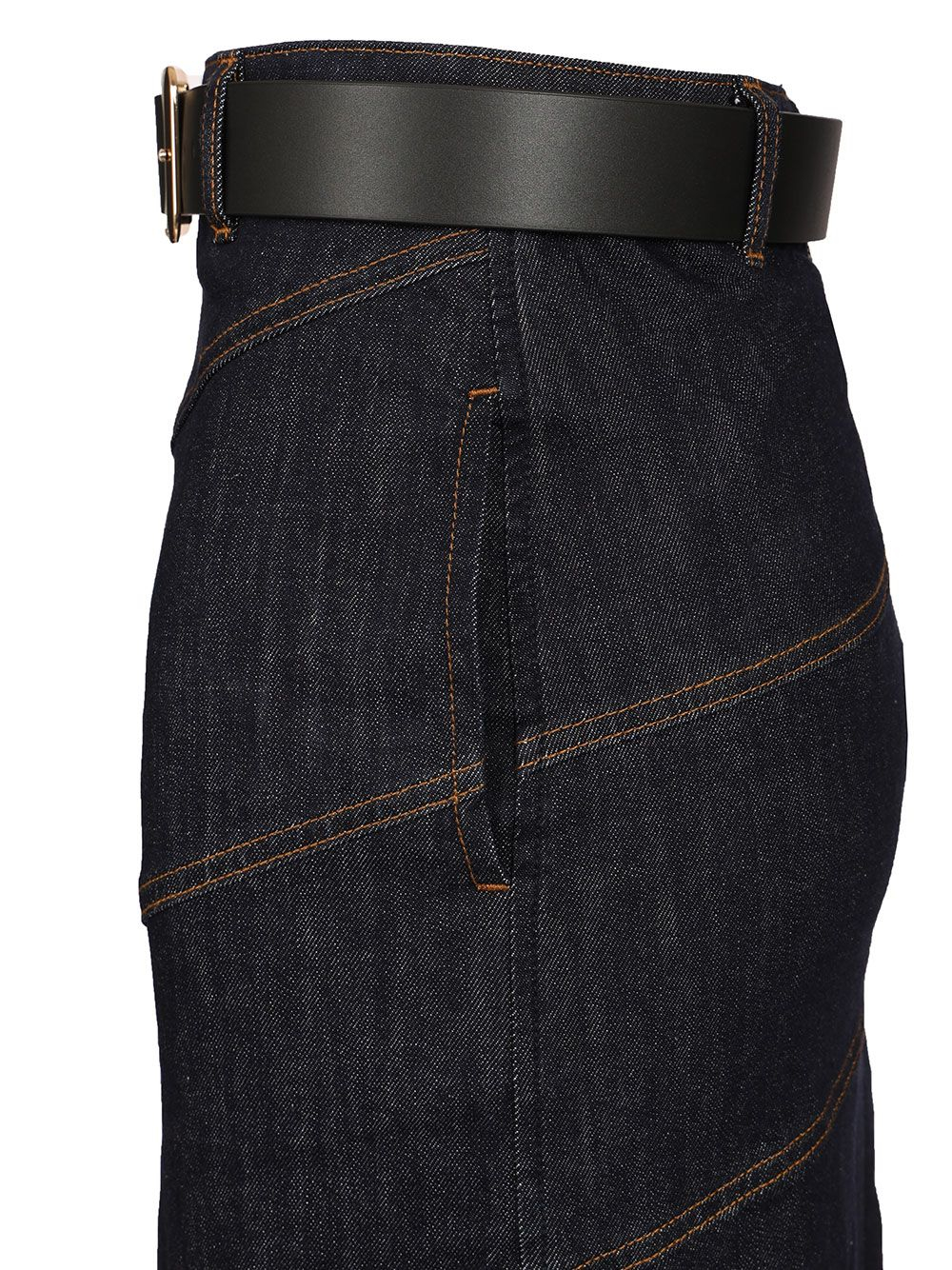 [Self-portrait] Long skirt CO PF26-810MSK-BLBLUE