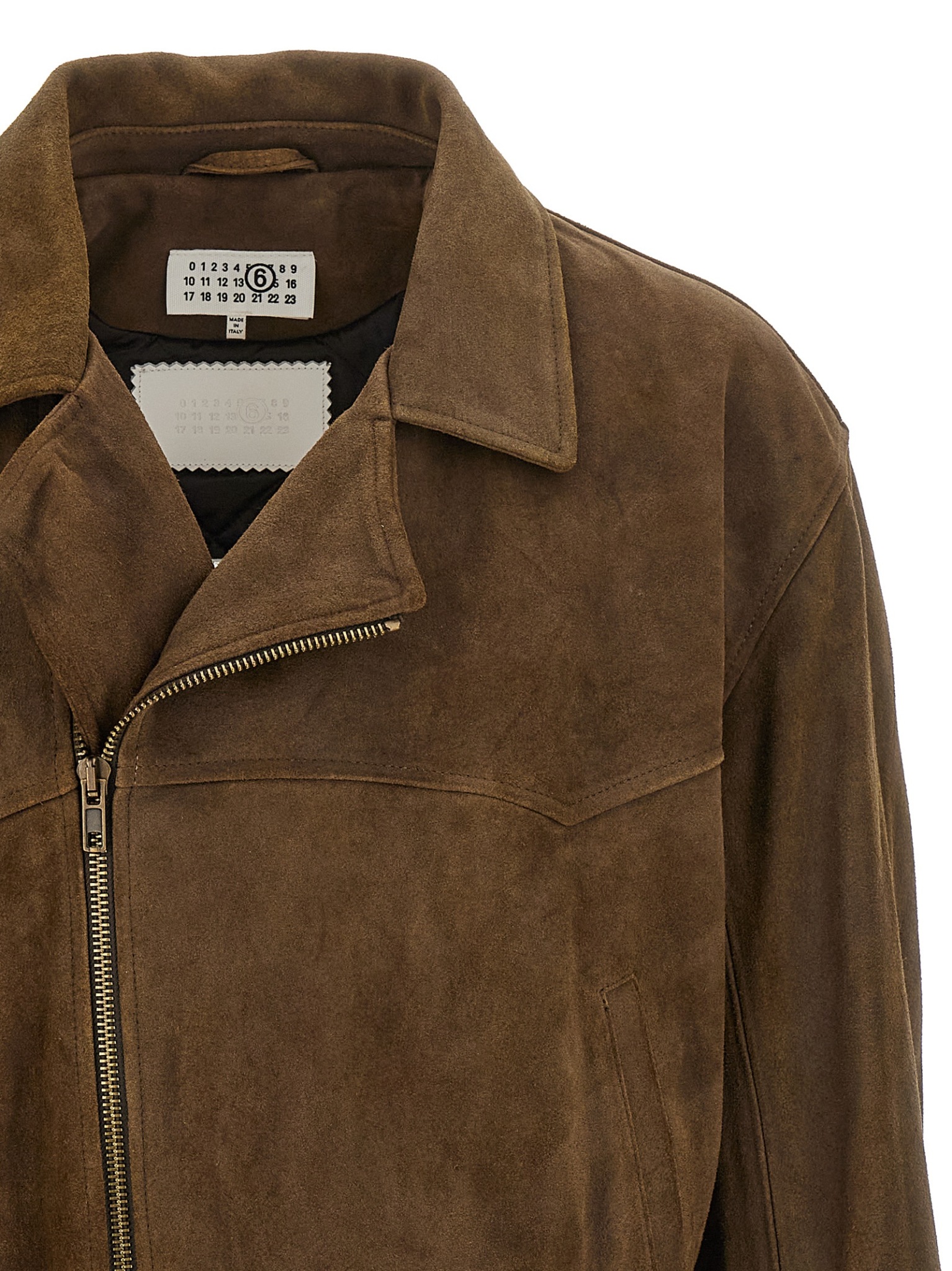 [MM6 Maison Margiela] Leather Jacket FW25 SH2AM0037M07012124