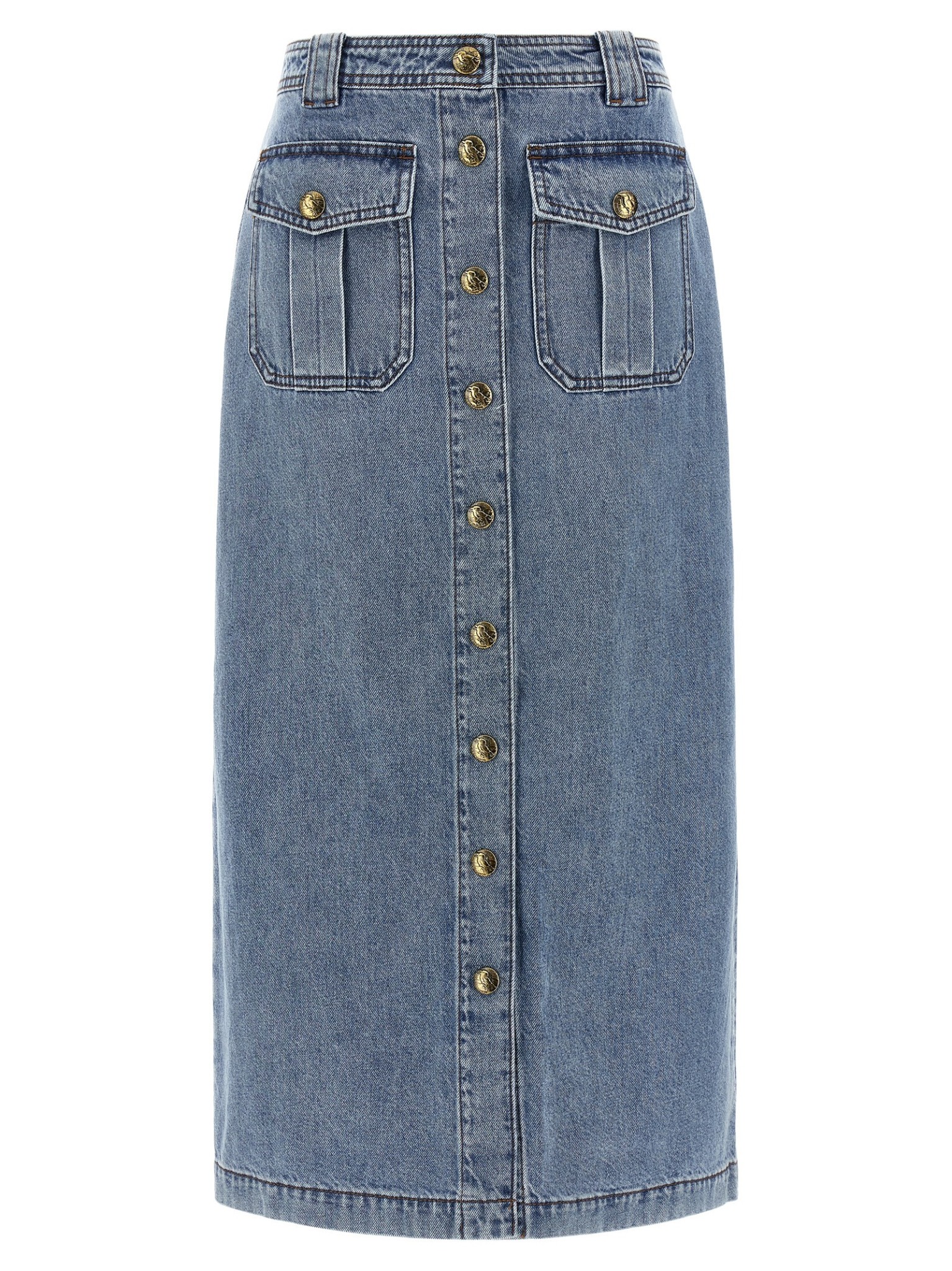 [Zimmermann] Long skirt FW25 5395SF25RDWBL
