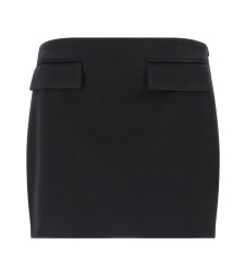 [Ferragamo] Mini skirt FW25 788273NERO