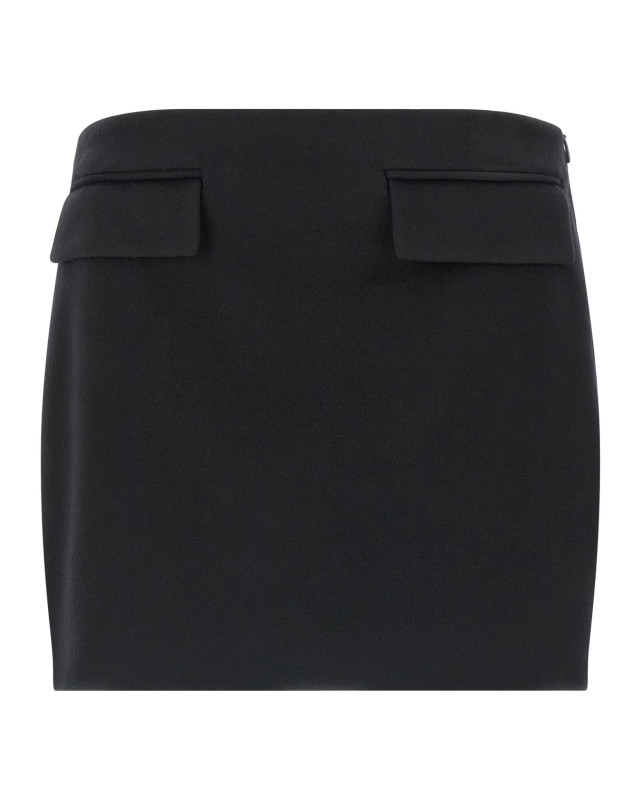 [Ferragamo] Mini skirt FW25 788273NERO