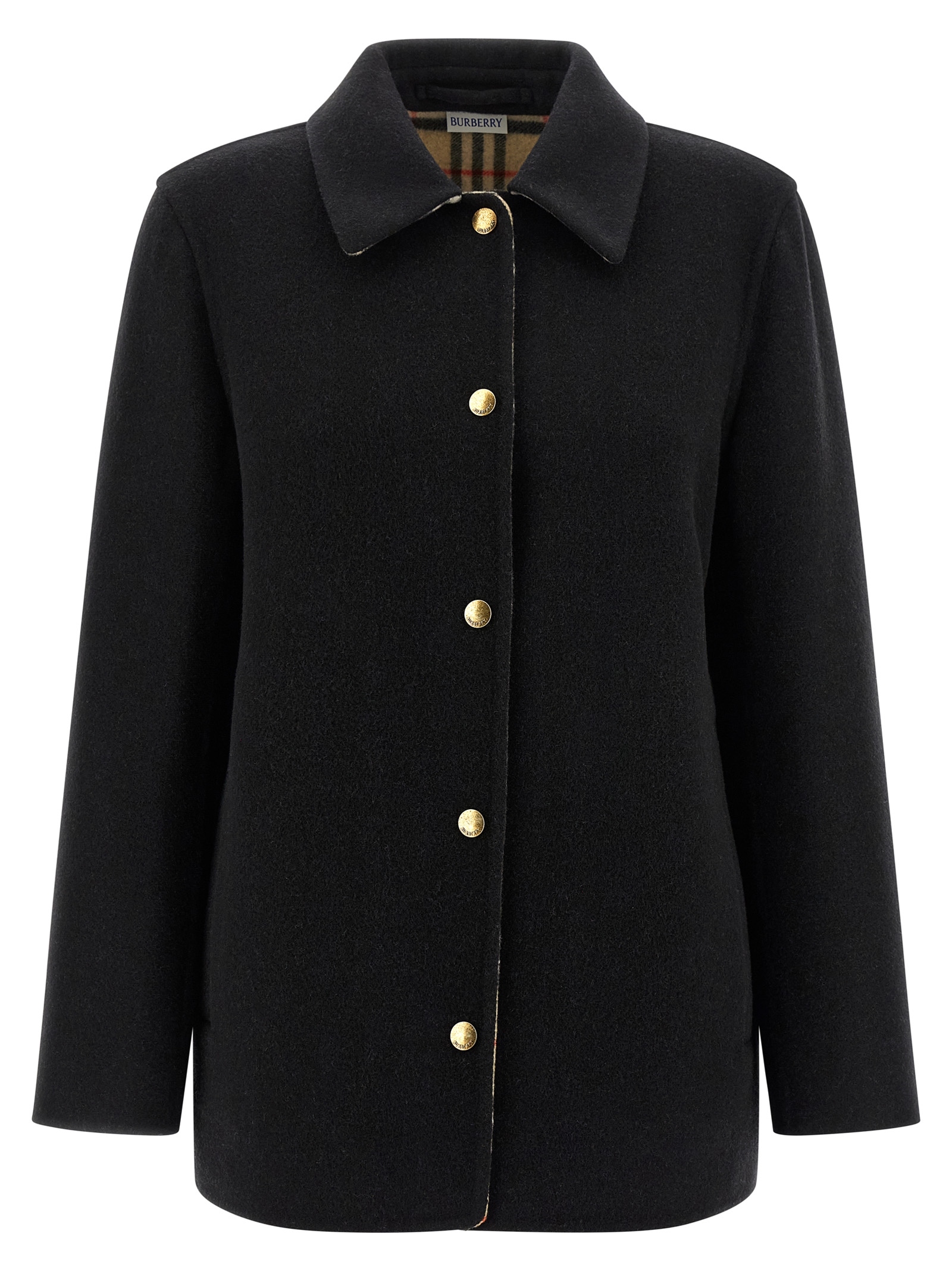 [Burberry] Casual Jacket FW25 8115289BLACKSANDIPCHECK
