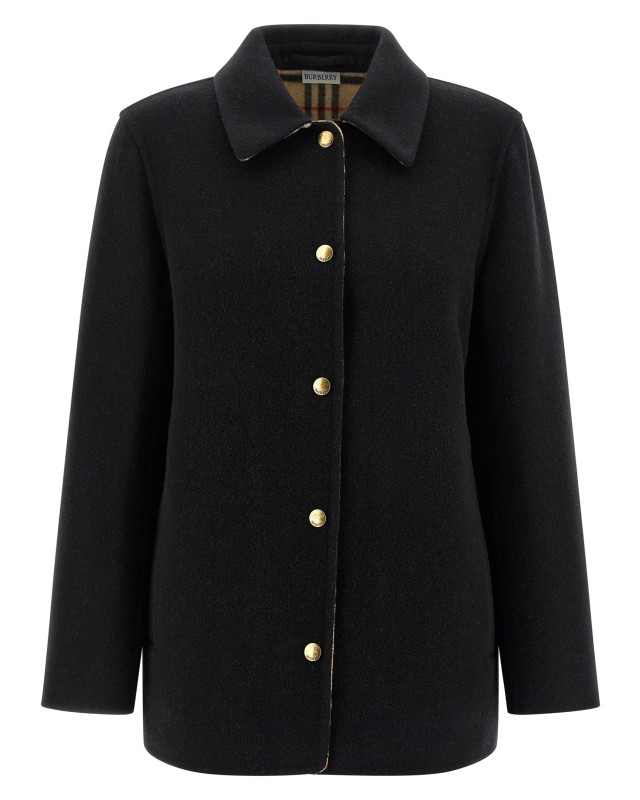 [Burberry] Casual Jacket FW25 8115289BLACKSANDIPCHECK