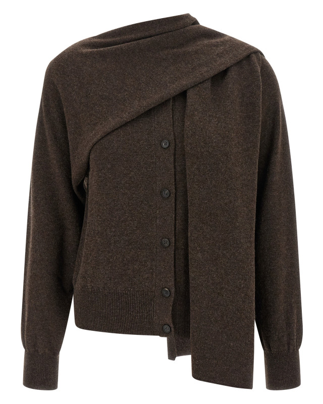 [Ferragamo] Cardigan FW25 785853CLAYMELANGE