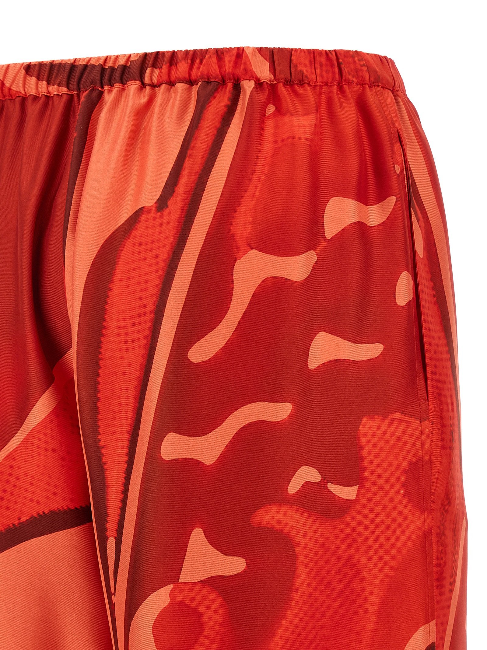 [Ferragamo] Trousers FW25 783412CORALNEWRED