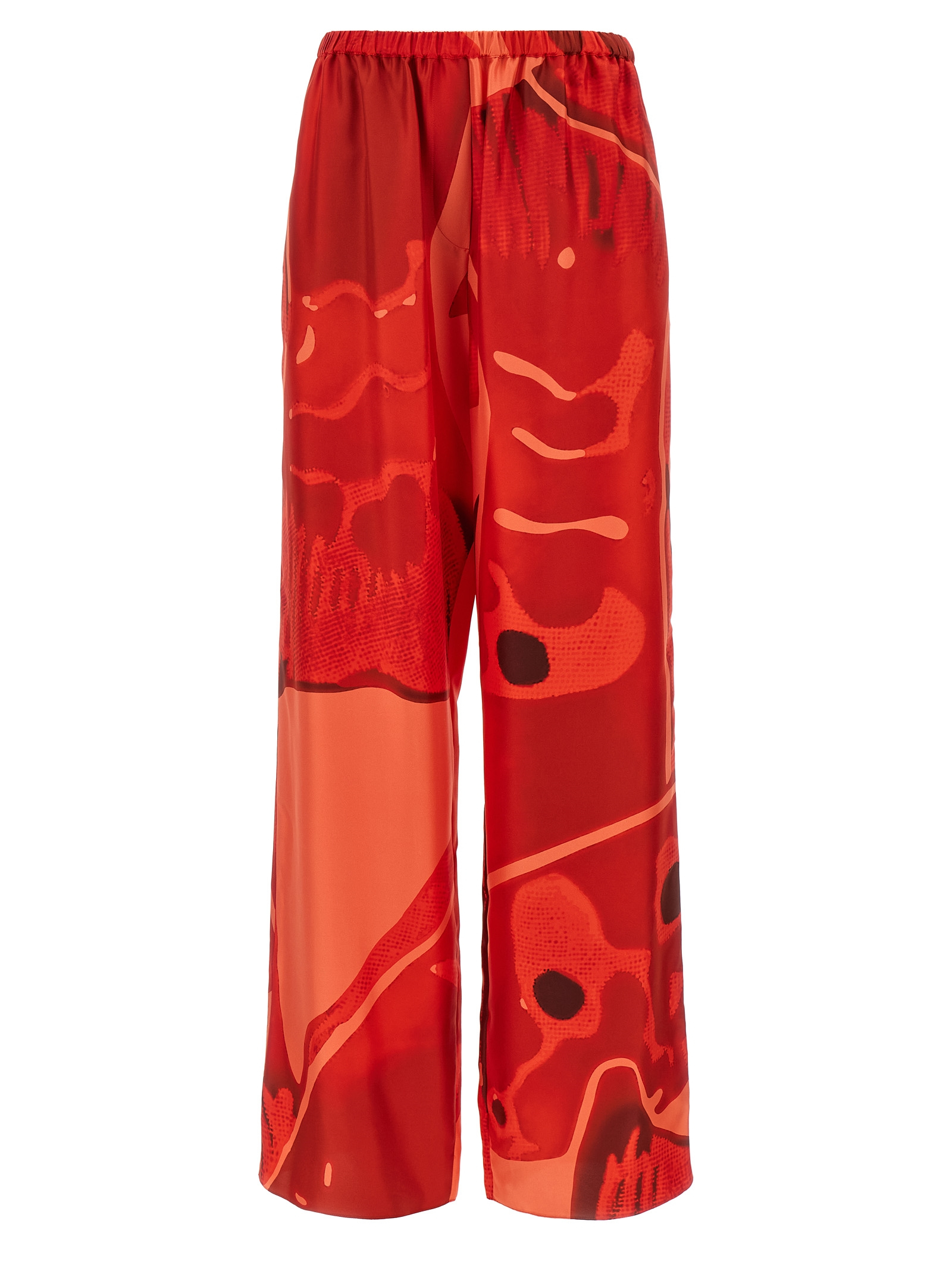 [Ferragamo] Trousers FW25 783412CORALNEWRED