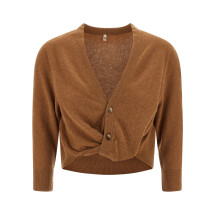 [R13] Cardigan FW25 R13WY299Y141ALIGHTBROWN