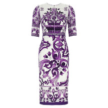 [Dolce & Gabbana] Short sleeve dress FW25 F6EAJTHPAELIP3TN