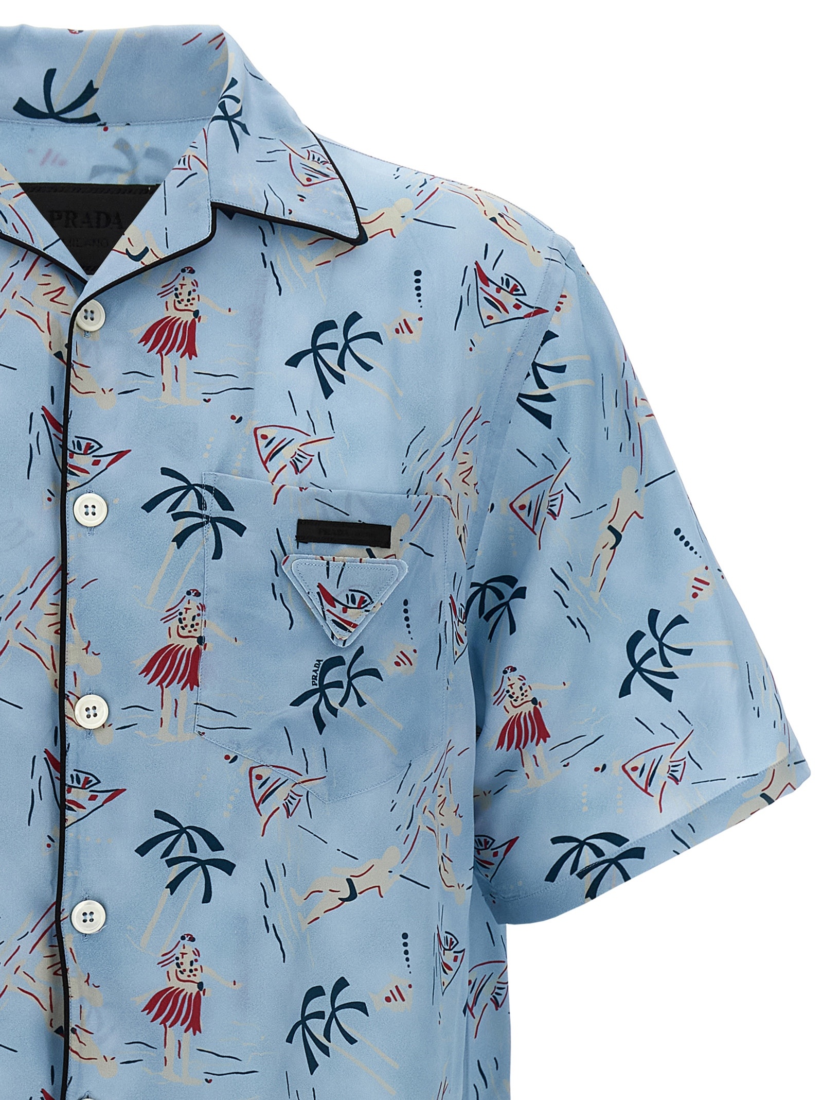 [Prada] Shirts Short Sleeve FW25 UCS524SOOO17OYF0076