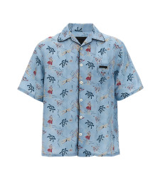 [Prada] Shirts Short Sleeve FW25 UCS524SOOO17OYF0076