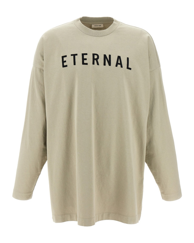 [Fear of God] T-shirts Long Sleeve SS25 FGE2505111HWJDOVEGREY