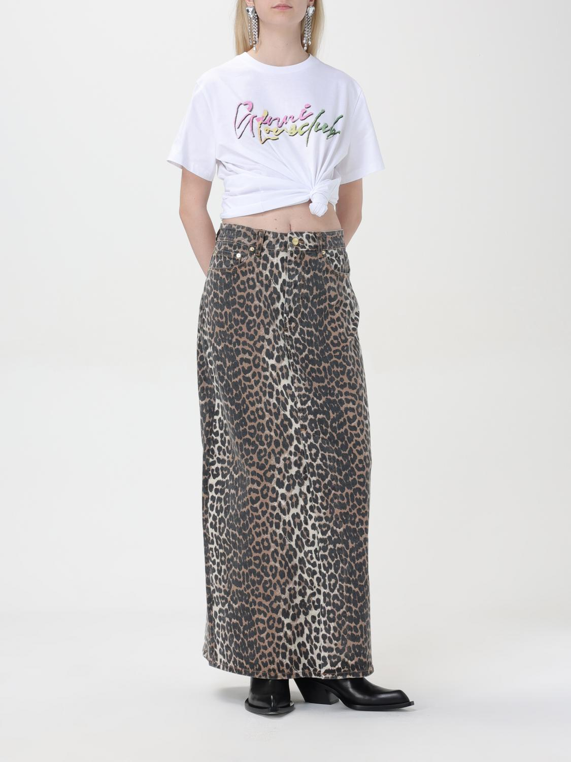 [GANNI] Long skirt FW25 J1445 943