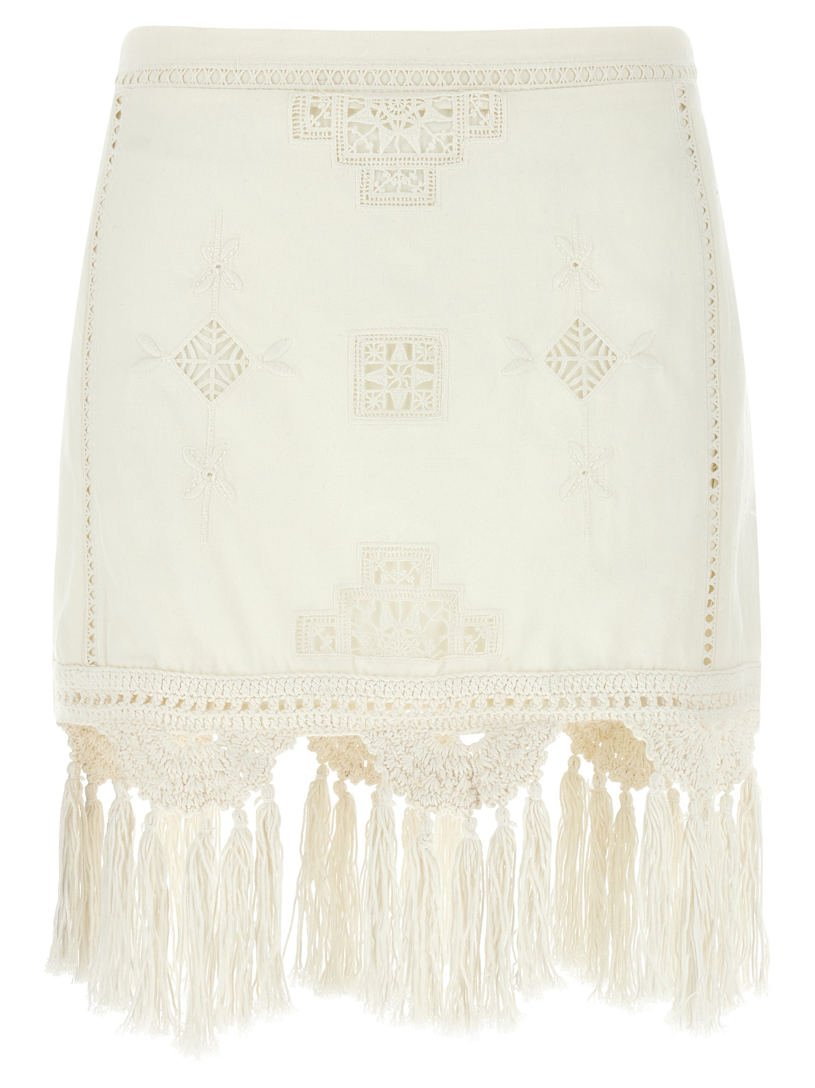 [Isabel Marant] Mini skirt SS25 JU0325FAC1J12I20WH