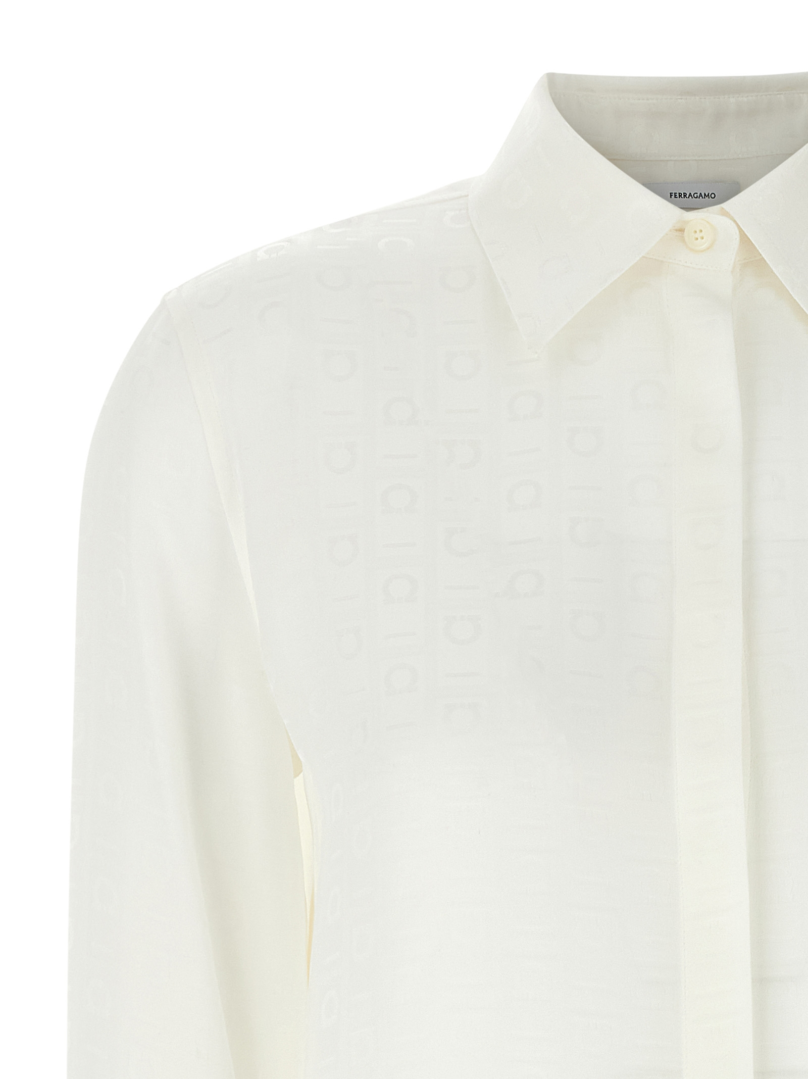 [Ferragamo] Shirts Long Sleeve SS25 781825MASCARPONE