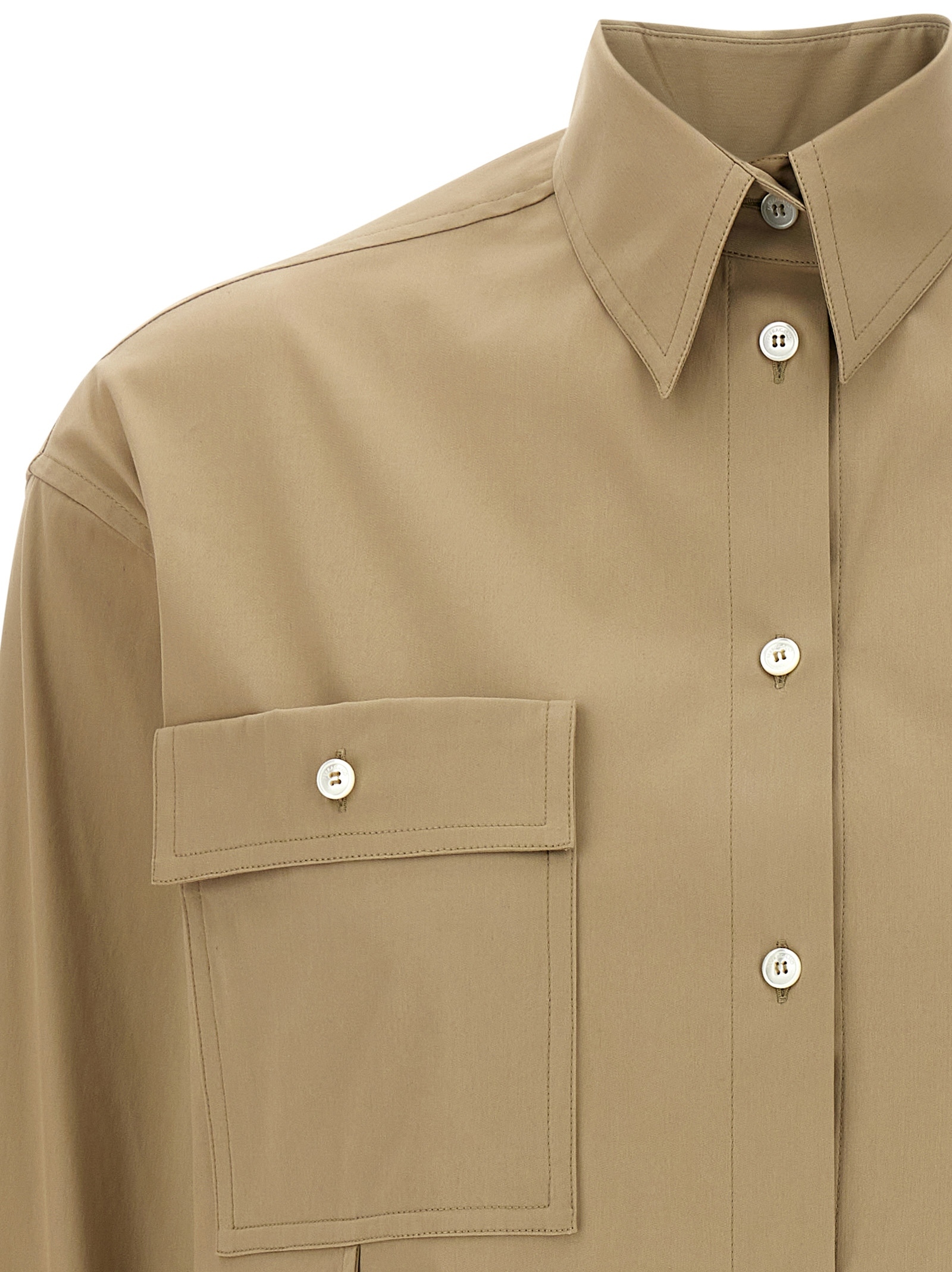[Ferragamo] Shirts Long Sleeve SS25 780916STONE