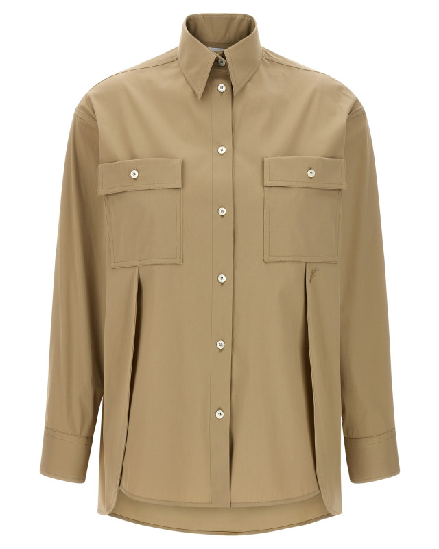[Ferragamo] Shirts Long Sleeve SS25 780916STONE
