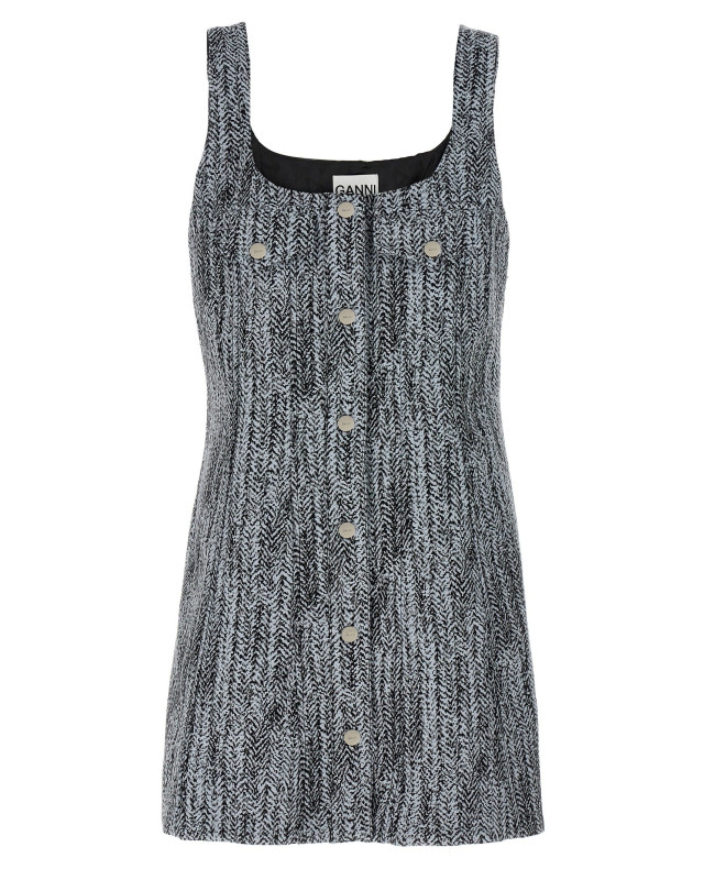 [GANNI] Sleeveless dress SS25 W0186371