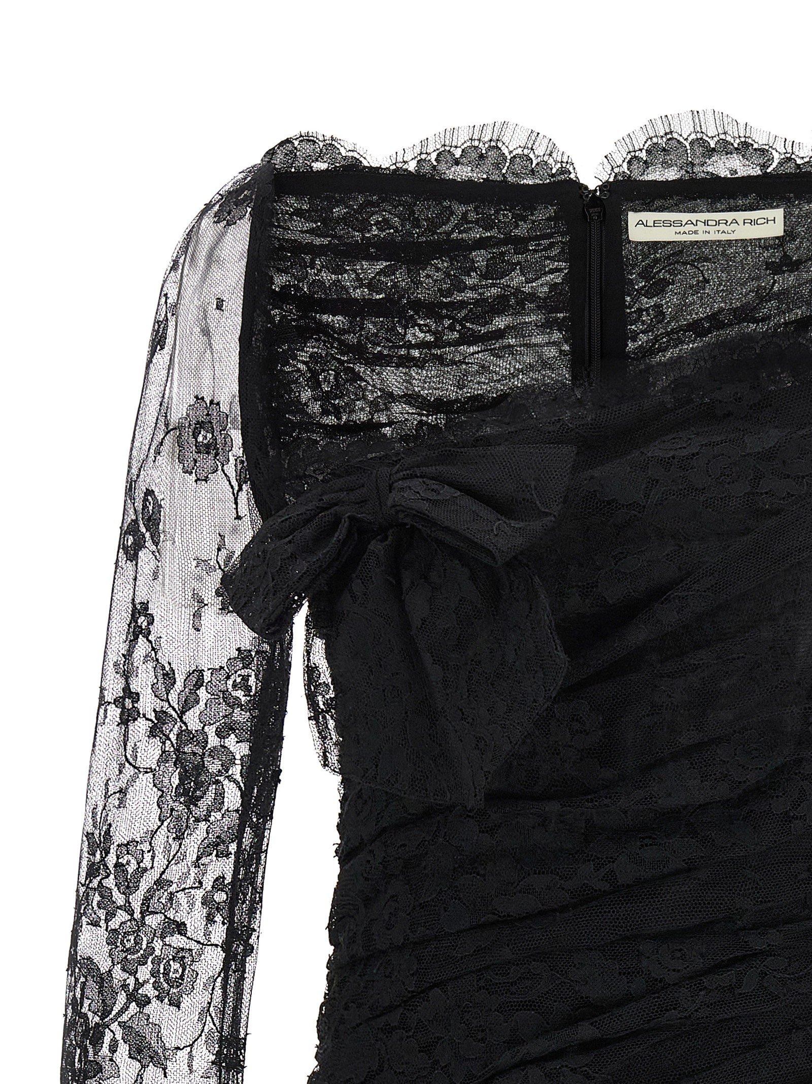 [Alessandra Rich] Long sleeve dress FW25 FABX4125P46230900