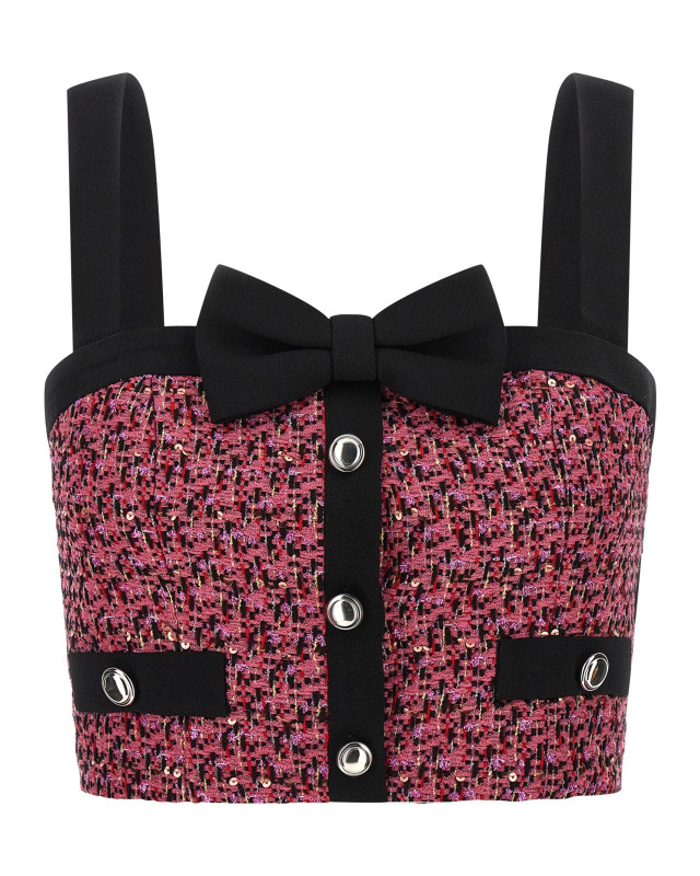 [Alessandra Rich] Tank top FW25 FABX4139F45851917