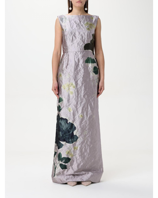 [Erdem] Sleeveless dress SS25 PS25G6LMTS MARGOT FLORAL LILAC
