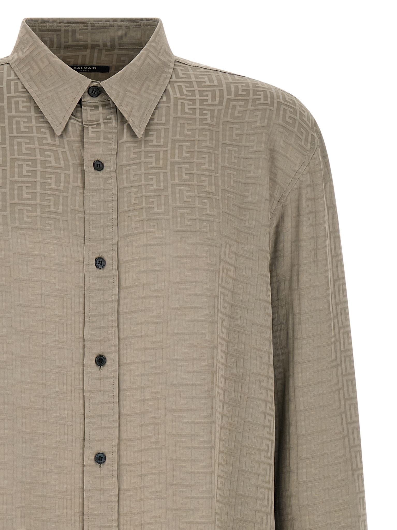[Balmain] Shirts Long Sleeve SS26 GH1HS555VI749DJ