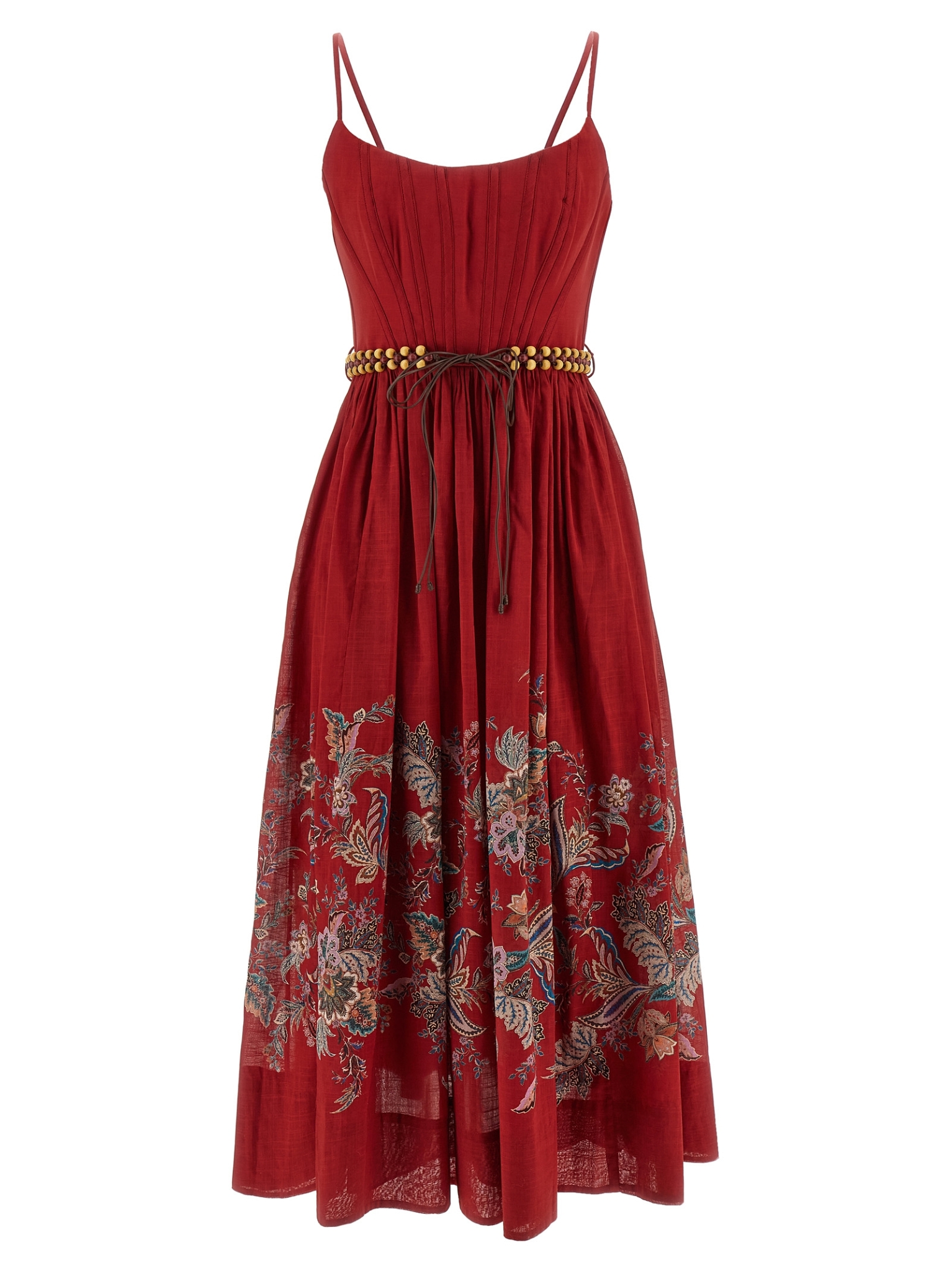 [Zimmermann] Sleeveless dress FW25 4225DSS251REDMULPAI