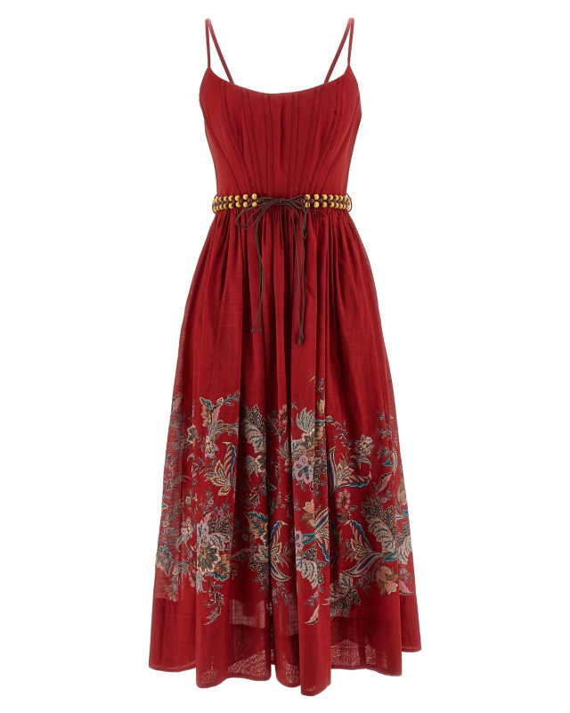 [Zimmermann] Sleeveless dress FW25 4225DSS251REDMULPAI