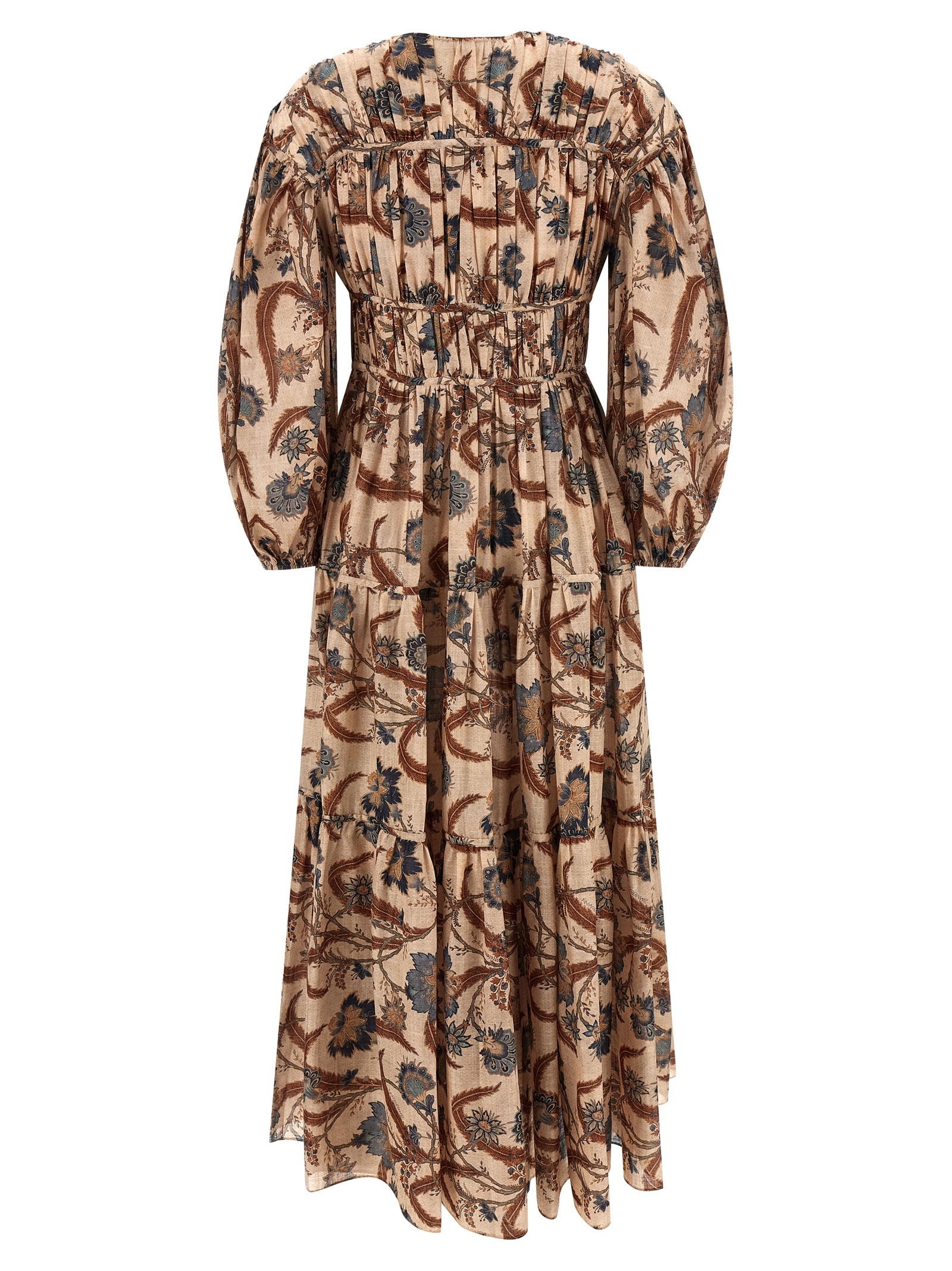 [Zimmermann] Long sleeve dress FW25 4208DSS253BLUINDFLO