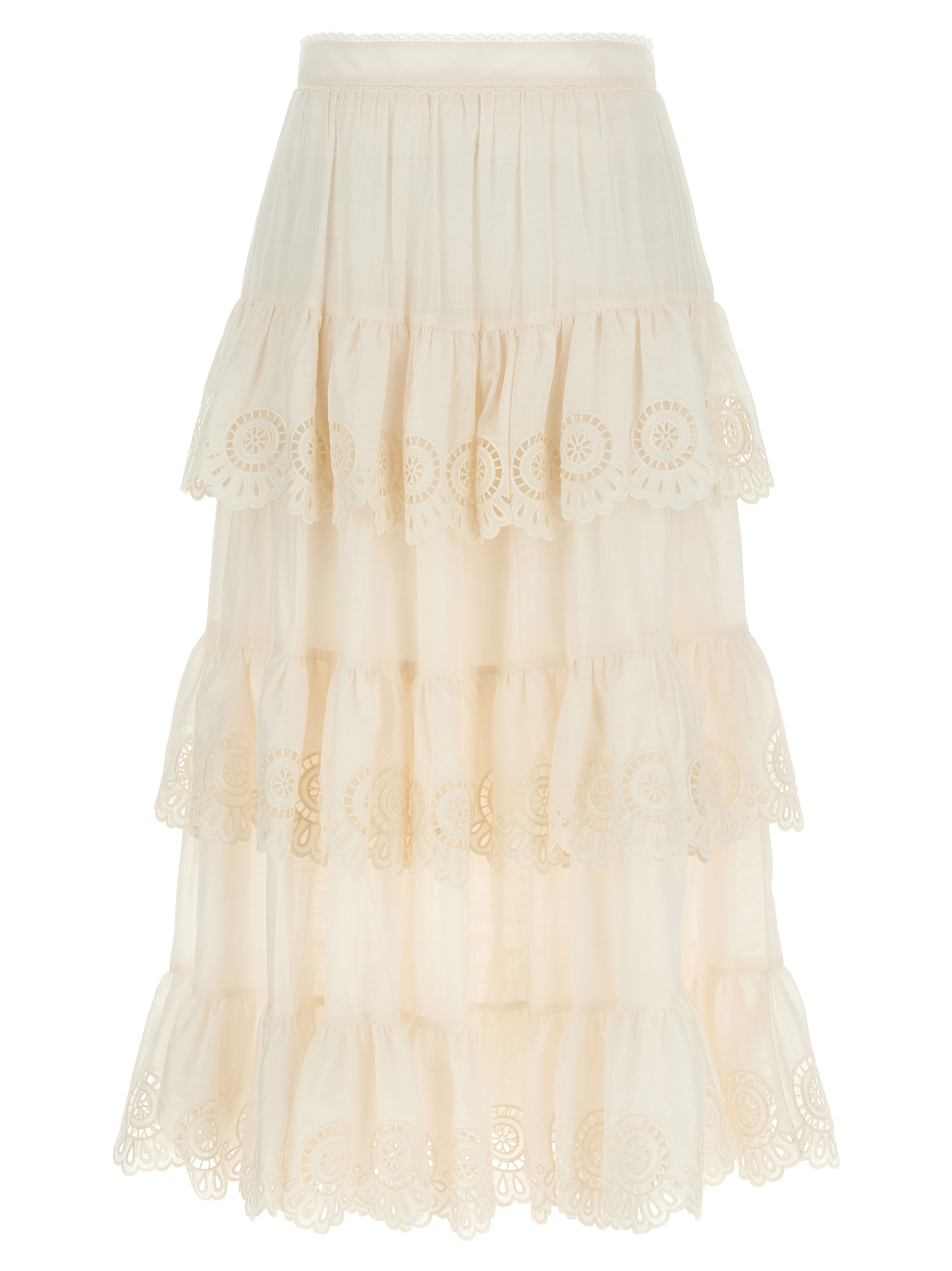 [Zimmermann] Midi skirt FW25 4283SSS252IVO