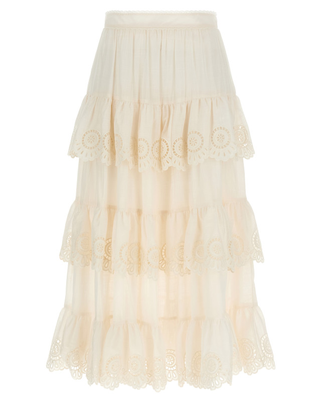 [Zimmermann] Midi skirt FW25 4283SSS252IVO