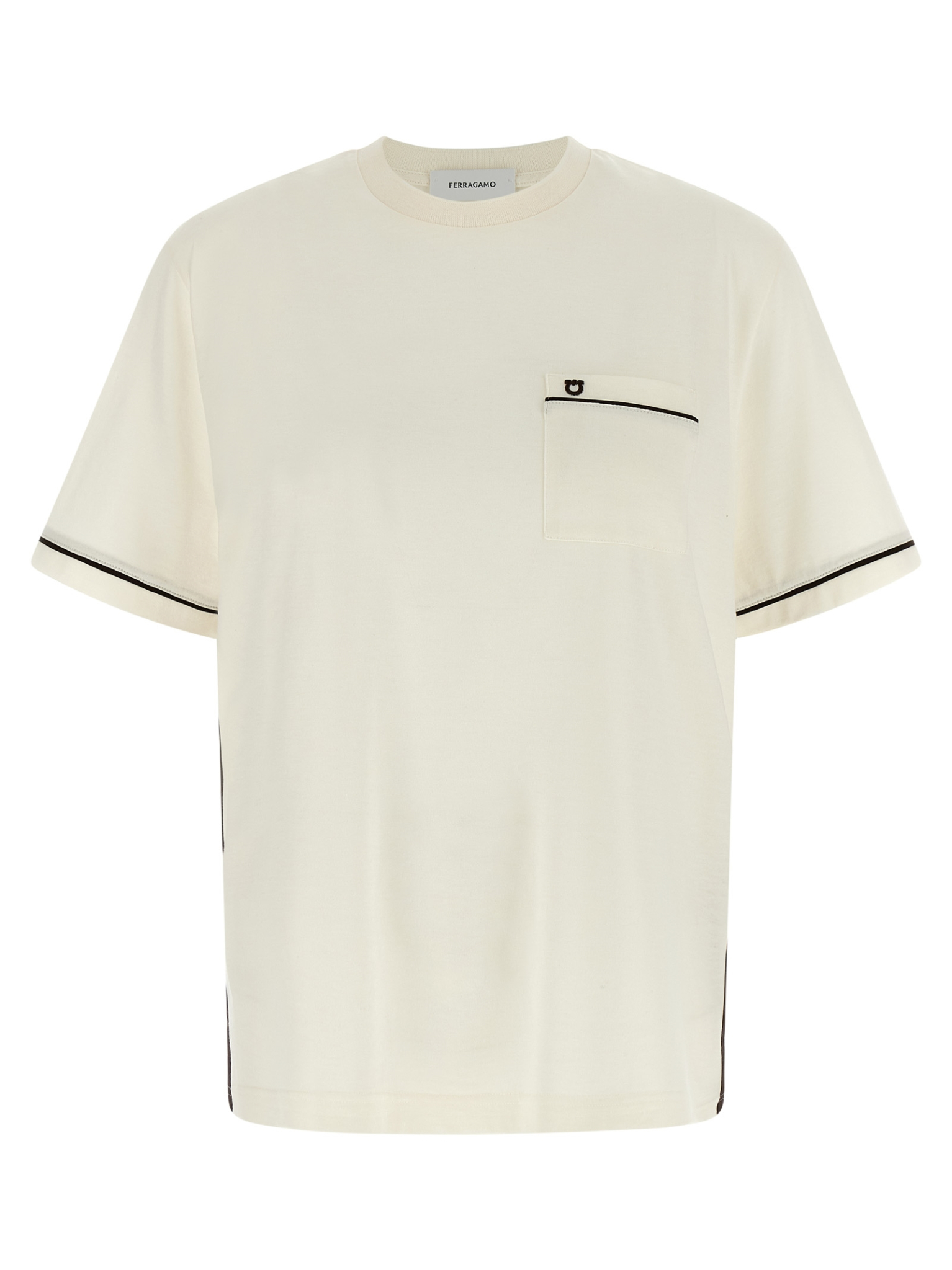 [Ferragamo] T-shirts Short Sleeve SS26 791701MASCARPONEEXPRESSO