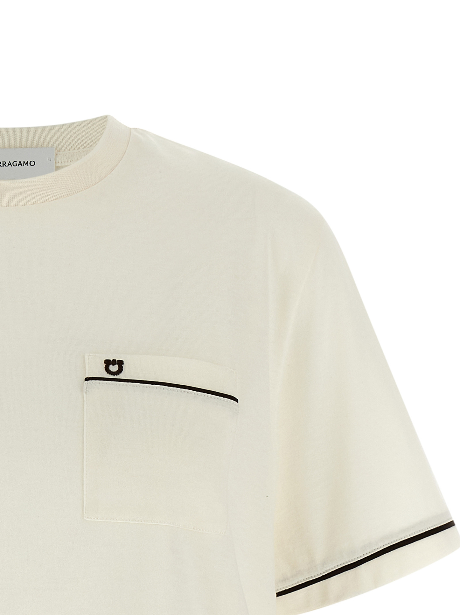 [Ferragamo] T-shirts Short Sleeve SS26 791701MASCARPONEEXPRESSO