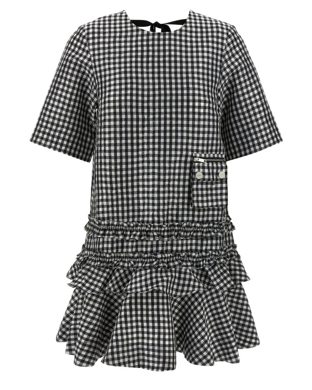 [GANNI] Short sleeve dress FW25 W0464099