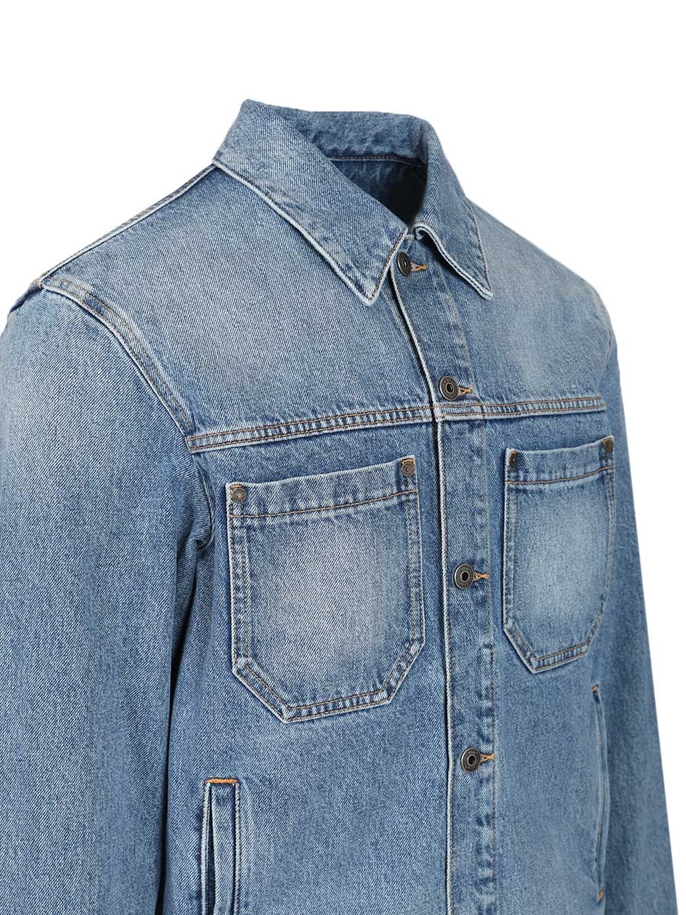 [Off-White] Denim jacket SS26 OMYE09QS26DEN0024000