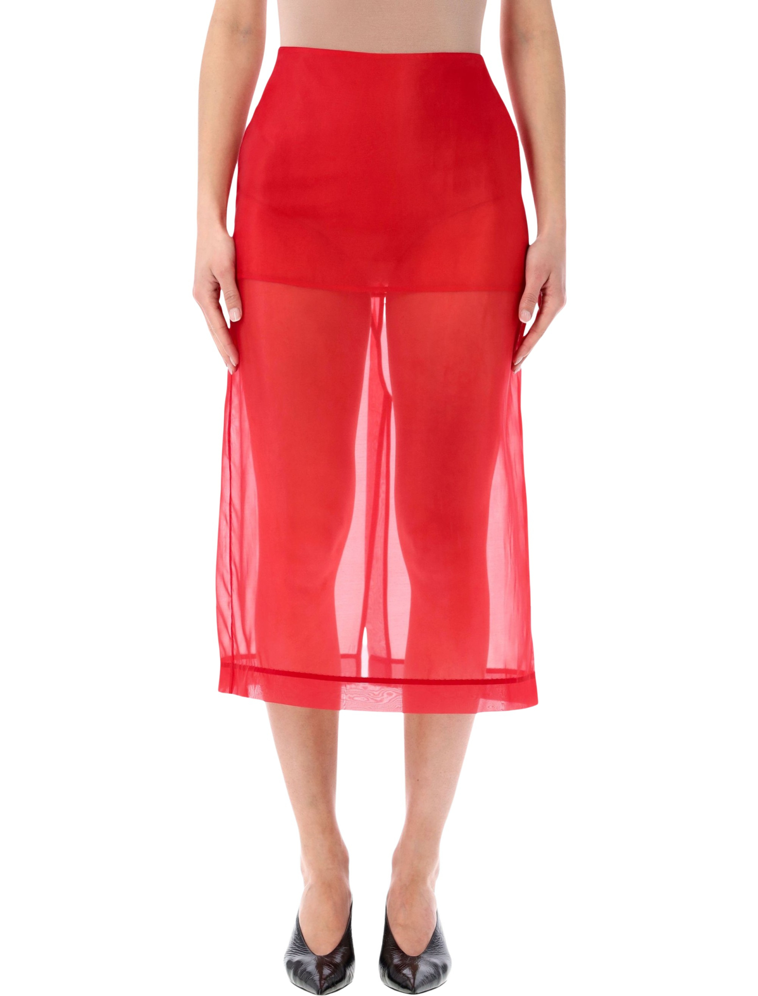 [THE FRANKIE SHOP] Midi skirt SS26 SKFS163977000RED