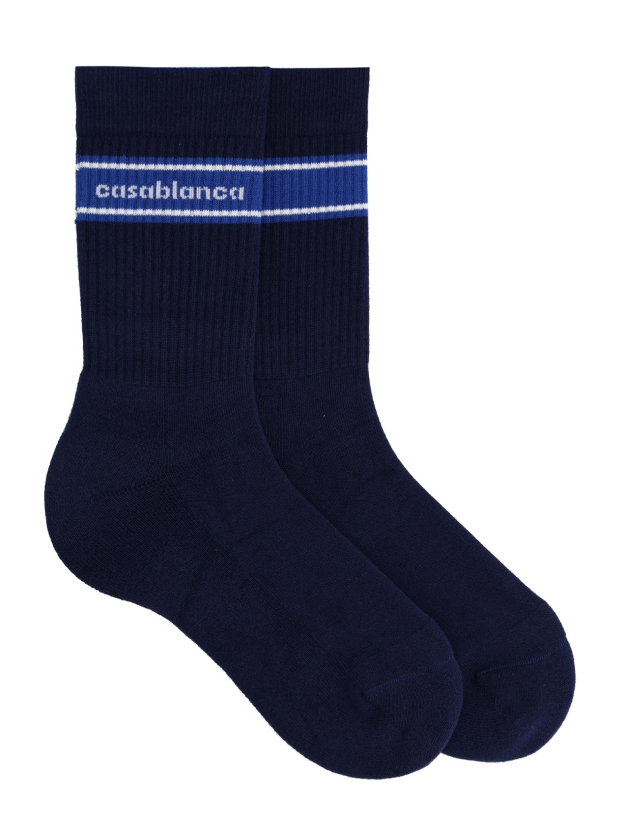 [Casablanca] Socks SS26 A-SP26-ACC-010_01BLUE